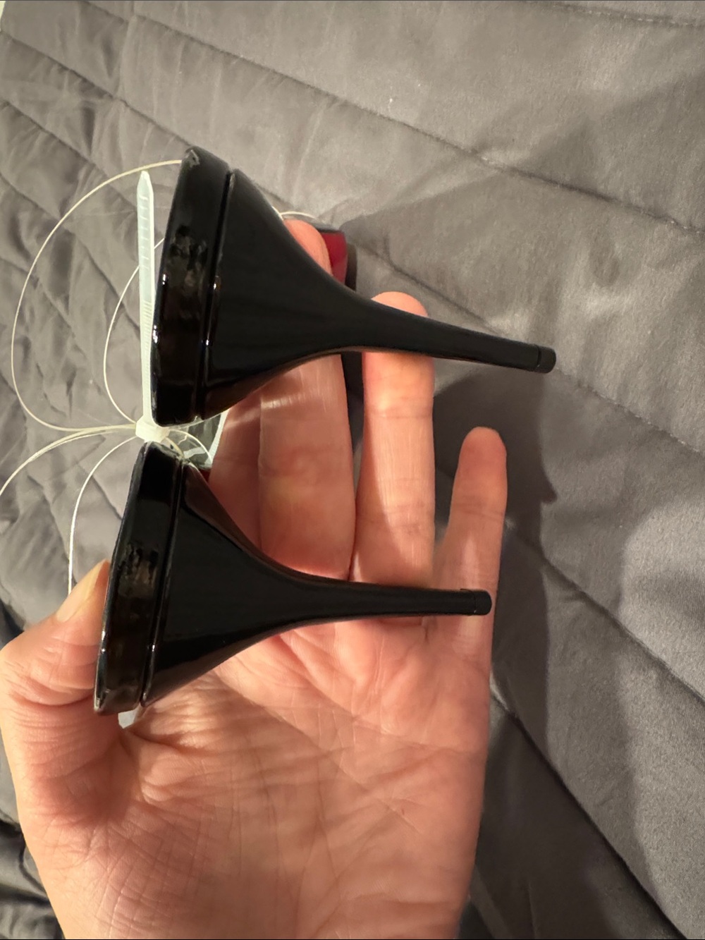 Christian Louboutin NEW Just Nothing Clear Strap Slide Sandal - Picture 7 of 8